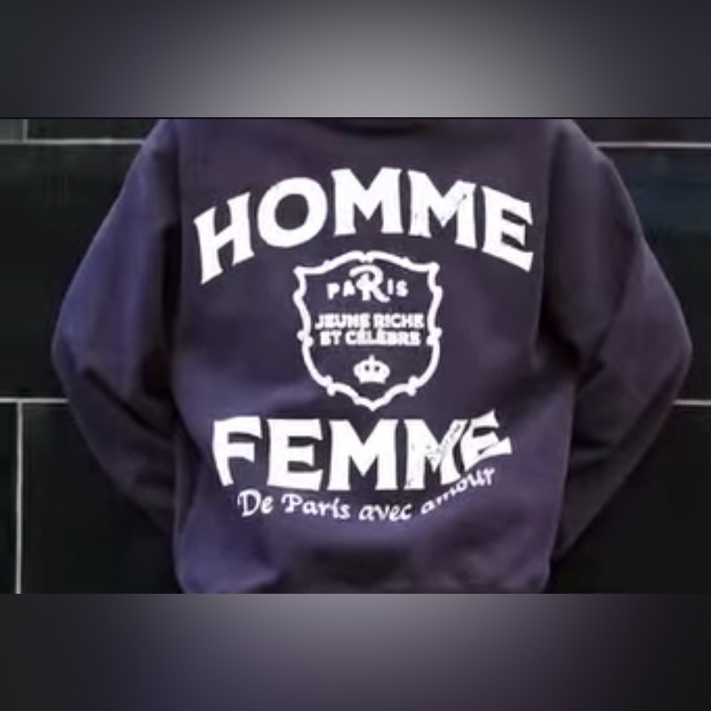 NWT: Homme Femme Distressed Hoodie